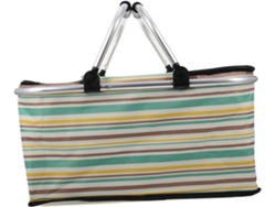 Cesta De Picnic Reutilizable Con Asa Práctica Para Guardar Comida Y Aperitivos En Excursiones De Camping.