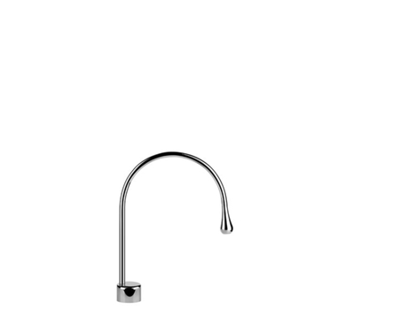 Caño de pedestal para lavabo GESSI Goccia, sin desag&uuml,e, 244 mm de proyección, caño giratorio 360 grados, 33852