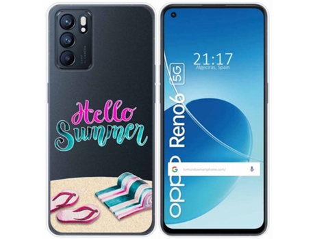 Carcasa Oppo Reno 6 5G TUMUNDOSMARTPHONE Dibujos Transparente
