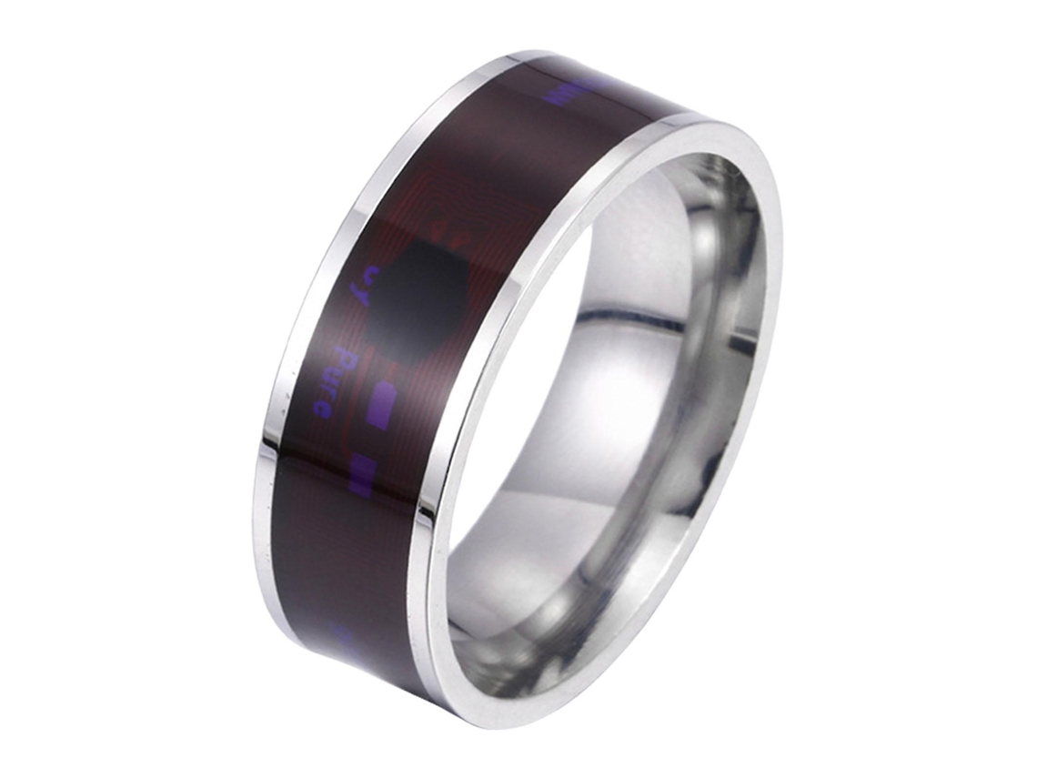 Anillo inteligente impermeable de acero de titanio para uso diario con celulares y smartphones - Dispositivo para mujeres Nostalgia88