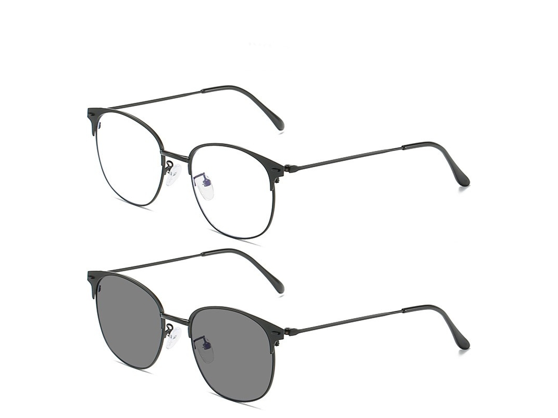 Gafas Unisex Con Bloqueo De Luz Azul Anteojos Lentes Fotocromáticas Con Bloqueo De Luz Azul Negro Chrui