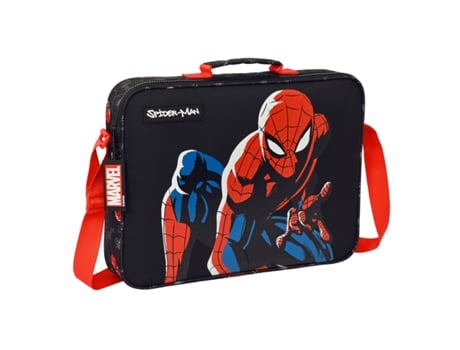 Pasta Escolar Spiderman Hero Black 38 x 28 x 6 cm