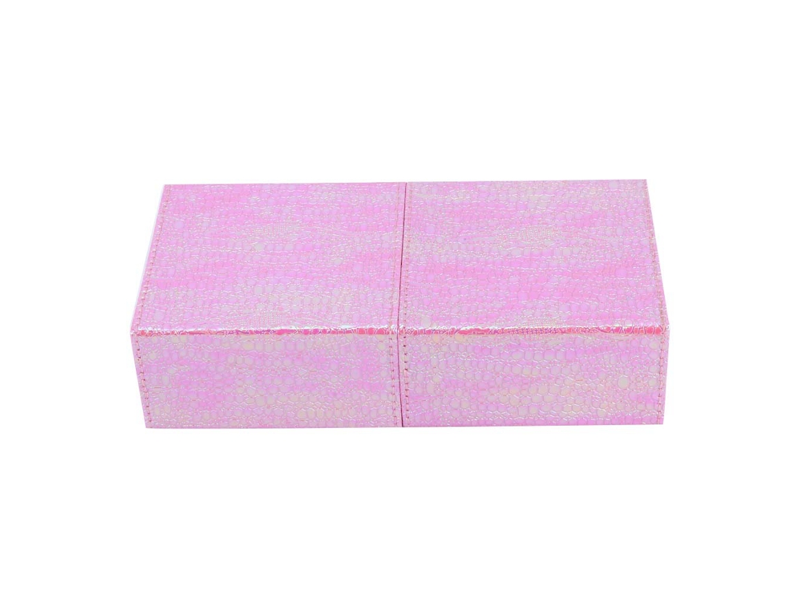 Rebe-porta Lápices E Escovas De Unhas Estojo Organizador Bolsa De Maquiagem Rosa (porta Lápices Quadrado)