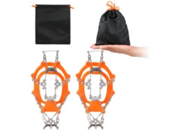 2026-21 Dientes Crampones Antideslizantes Para Zapatos Acero Inoxidable Grips Tracción Nieve Hielo Senderismo