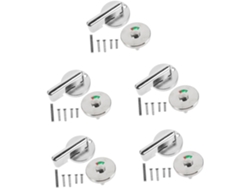 Juego De 5 Cerraduras Para Puertas De Baño Con Indicadores Verde Y Rojo.