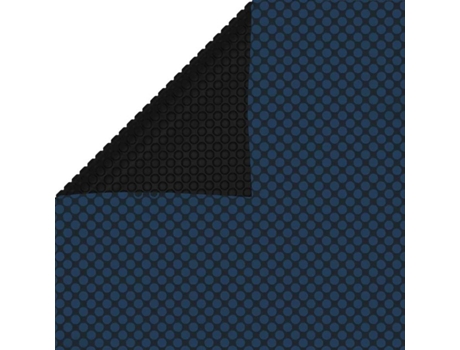 vidaXL Cubierta solar de piscina de PE flotante negro y azul 1200x600cm