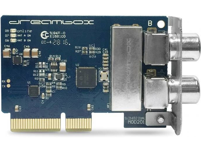 Sintonizador de TV DREAMBOX DVB-C/T2 Dual Tuner