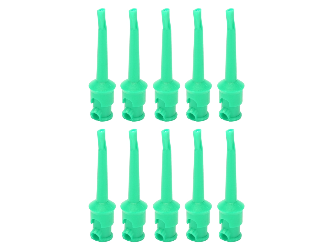 10 Ganchos De Prueba J.30007 Para Multímetro Con Sonda De Pinza De Soldadura (color Verde)