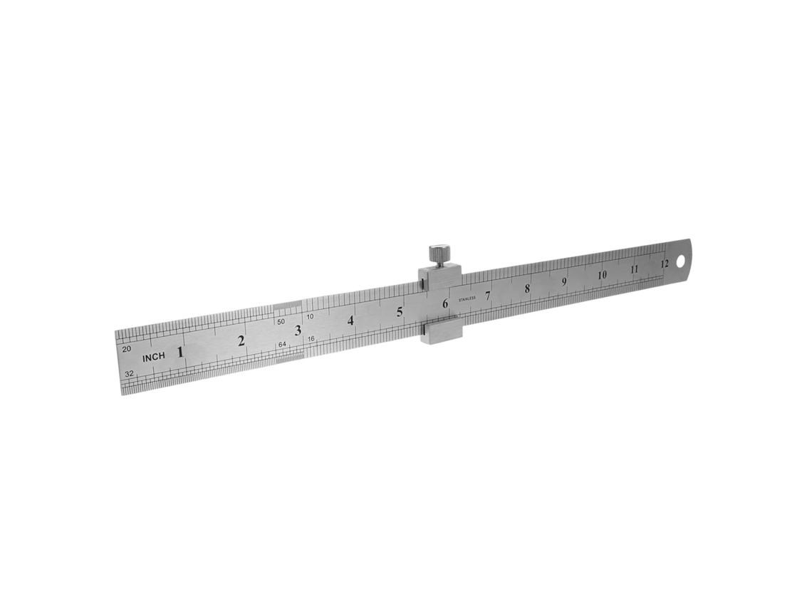 Regla De Acero Inoxidable De 100 Cm Con Tope, Regla De Medición Recta A Prueba De Óxido.