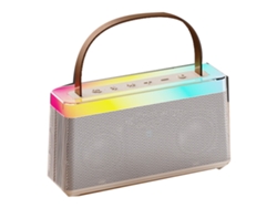 Mini Máquina De Karaoke Portátil Con 2 Micrófonos, Altavoz Bluetooth Y Sonido Hifi Para Fiestas En Casa.