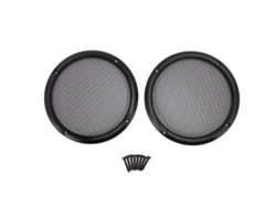 2pcs Capa De Grade De Alto-falante Universal De Metal Redondo 169mm Para Carro Home Theater Barco Preto