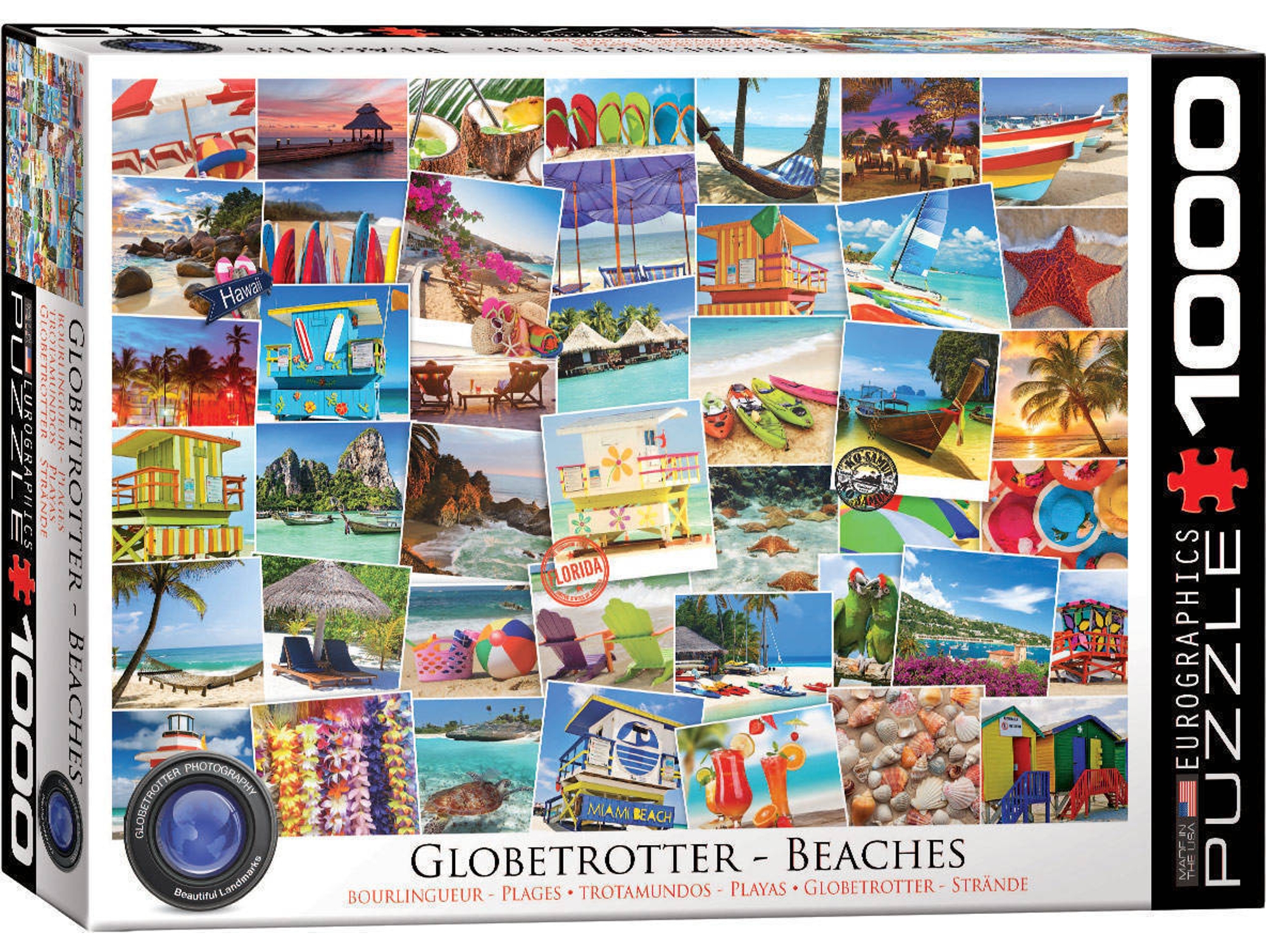 Puzzles EUROGRAPHICS Globetrotter Beaches 1000 pcs (1000 piezas)