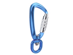 Gancho Para Rifle Con Cierre Automático Giratorio De 360° Para Collar/hamaca/mochila De Perro - Azul
