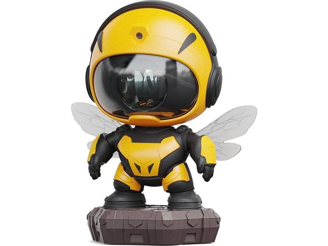 Luz nocturna con proyección de abejas, conexión Bluetooth, temporizador y control remoto, nebulosa de techo con cielo estrellado (amarillo)