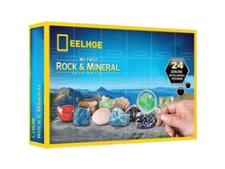 Calendario de Adviento 2022 con cristales, piedras minerales y fósiles para niños y adultos - Regalo de Navidad