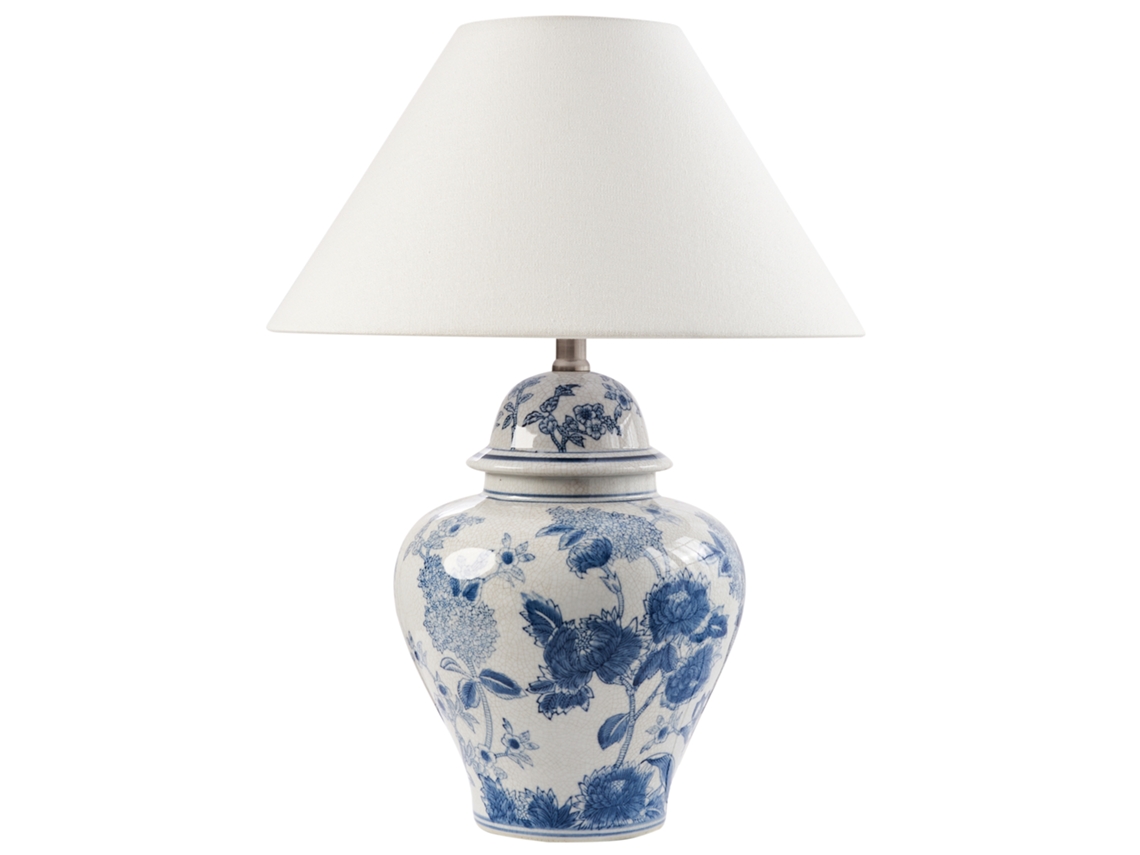 Beliani Sorraia Sobremesa Porcelana Azul 40x40x53