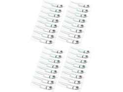 Lote 8 / 16 24 32 Pares De Poissons Artificiales Autocollants De Pejerrey En Aluminio Para Leurres Et