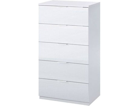 Cómoda HABITDESIGN Luca (Blanco - Melamina - 60x110x40 cm)