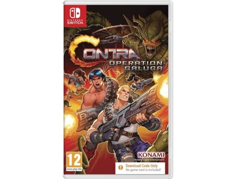 Juego Nintendo Switch Contra: Operation Galuga (Código de Descarga en la Caja)