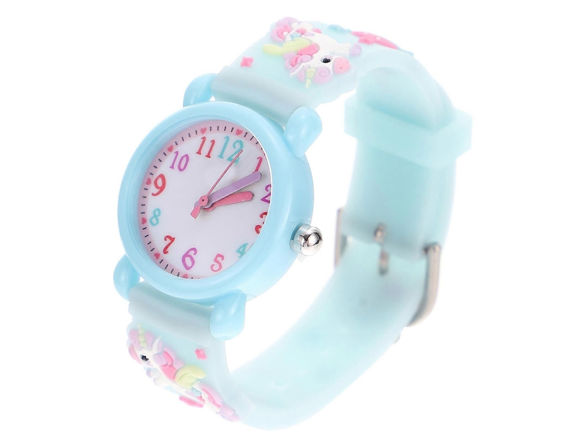 Reloj infantil GOKOCO resistente al agua con diseño de dibujos animados para niñas, 20x3 cm, estilo sencillo y caricaturesco.