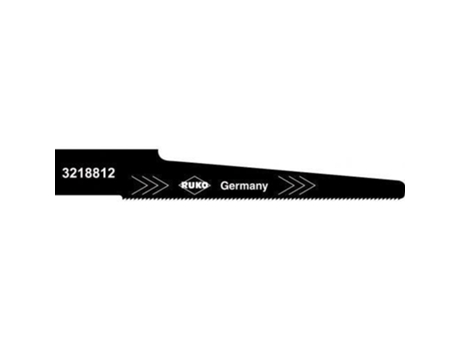 Pack de 5 sierras de calar acero de corte ultra rápido para sierras neumáticas de carrocería, 91,5 mm (paso 0,8 mm) RUKO