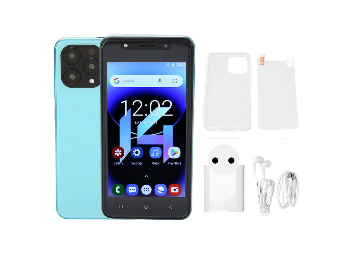 Teléfono Inteligente I14 Pro Max 5.0 Pulgadas 3g 4gb Ram 32gb Android 10 Doble Tarjeta Eu Verde