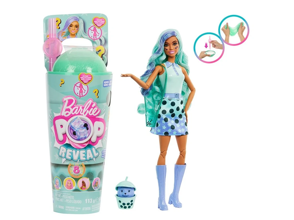 BARBIE Pop Reveal Te de Burbujas Te Verde