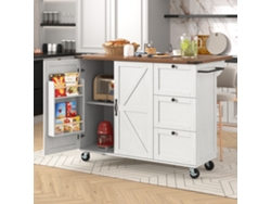 Isla de cocina YCONE con encimera de madera extensible