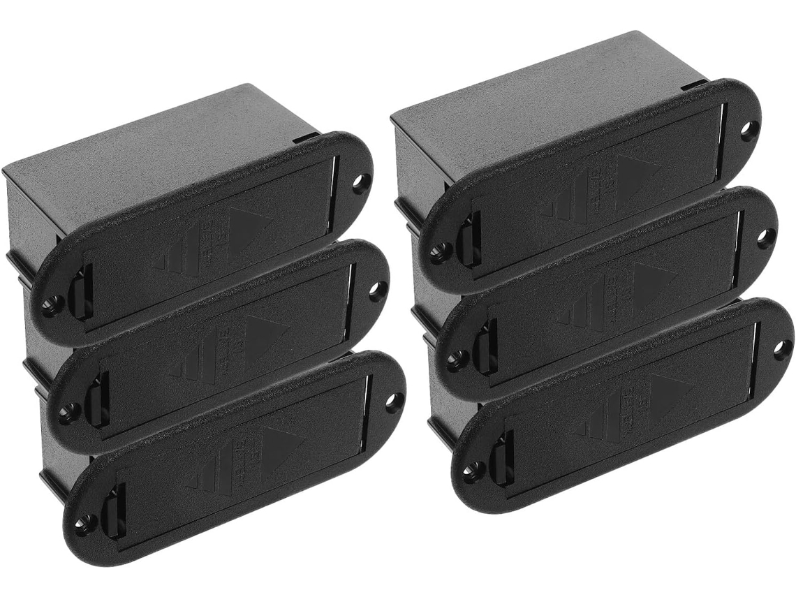 Estuche Para 6 Baterías Para Pastillas Activas De Bajo, Soporte De Batería Antioxidante, Repuesto