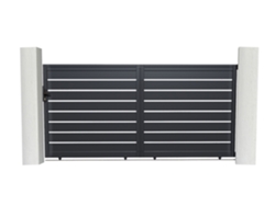 Puerta corredera CASANOOV Vogel - Gris - Aluminio - 300 cm x 160 cm