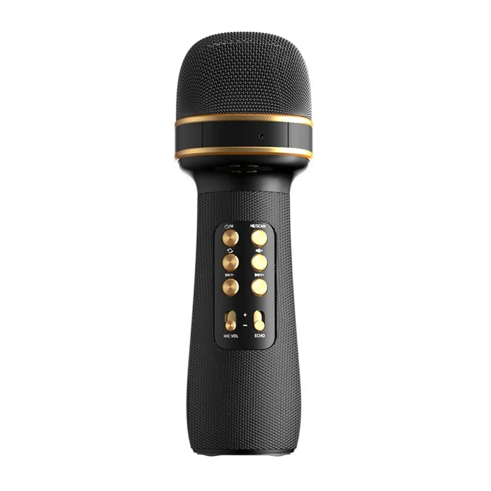 Micrófono Inalámbrico De Mano Para Música Y Canto (negro) Compatible Con Bluetooth.