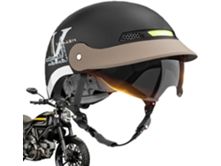 Casco abatible con visera para skateboarding, protección rápida para la cabeza para ciclismo, skateboarding, vehículos todo terreno y ciclismo de montaña - Slowmoose