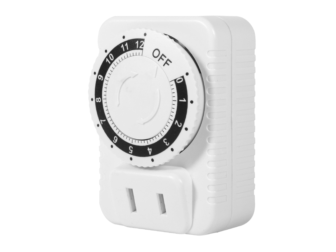 Enchufe Programable Con Temporizador De 12 Horas, Enchufe De Bajo Consumo, Abs, 2500 W, 10 A