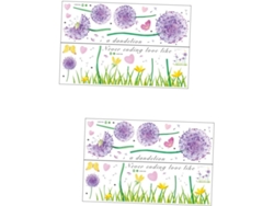 Juego De Pegatinas De Pared Con Diseño De Diente De León Para El 2.º Aniversario, Decoración De Art Factory