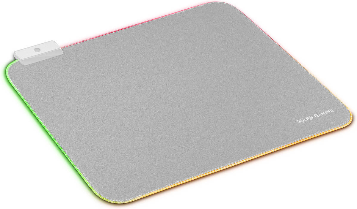 Alfombrilla para Ratón MARS GAMING MMPRGBLS Plata y Blanco