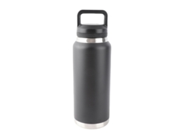 Botella De Agua Deportiva De Acero Inoxidable Portátil Anti-fugas Para Camping Gimnasio Viaje Oficina Negro