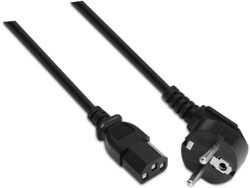 Cable de Alimentación NANOCable de Alimentación 10.22.0110 C13 para CEE7/7 Macho/Hembra 10m Negro