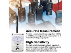 Medidor De Intensidad De Campo Portátil De 100 Khz A 1 Ghz Con Alta Sensibilidad Y Amortiguación Automática.