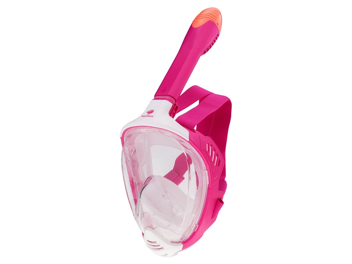 Máscara Snorkeling Vizero Junior Transparente Rosaaquawave