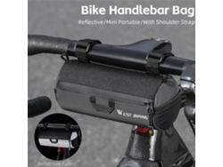 Bolsa Portátil Multifuncional De 1 Litro Para Manillar De Bicicleta, Bolsa Para Ciclismo, Accesorio Delantero Con Correa Para El Hombro.