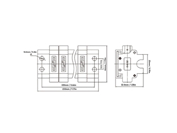 2026dz-porta Fusibles Combinable Desmontable 20p, Bloque De Fusibles De Cuchilla Con Riel 1a-30a