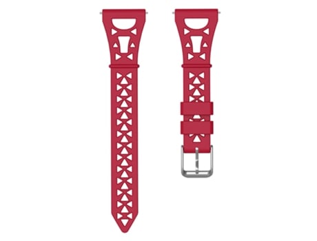 Correa de Silicona diseño de torre 22mm para Samsung Galaxy Watch3 45mm/Gear S3/Huawei Watch GT 3 Pro - vino tinto