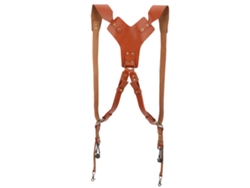 Cinturón Ajustable De Piel Sintética Para Cámara Digital Con Remache Para Arnés De Dos Hombros.