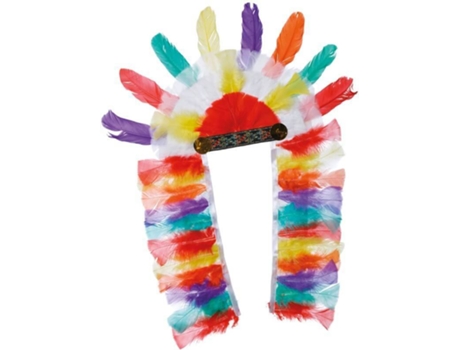 Sombrero DISFRAZZES Penacho Indio Multicolor (44 x 57 cm)