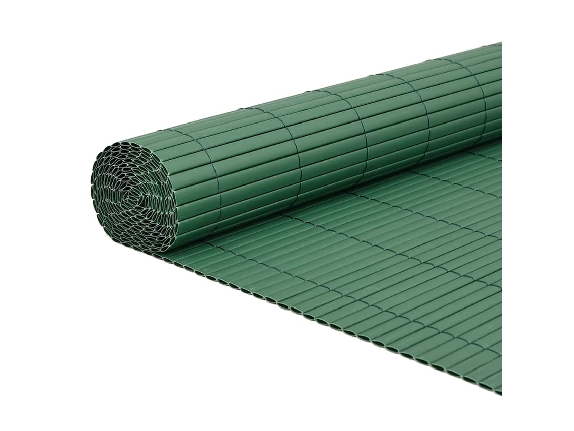 Valla de jardín vidaxl PVC verde (180x500 cm)