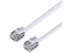 Cable telefónicos HAMA US6p4c Blanco 10 m
