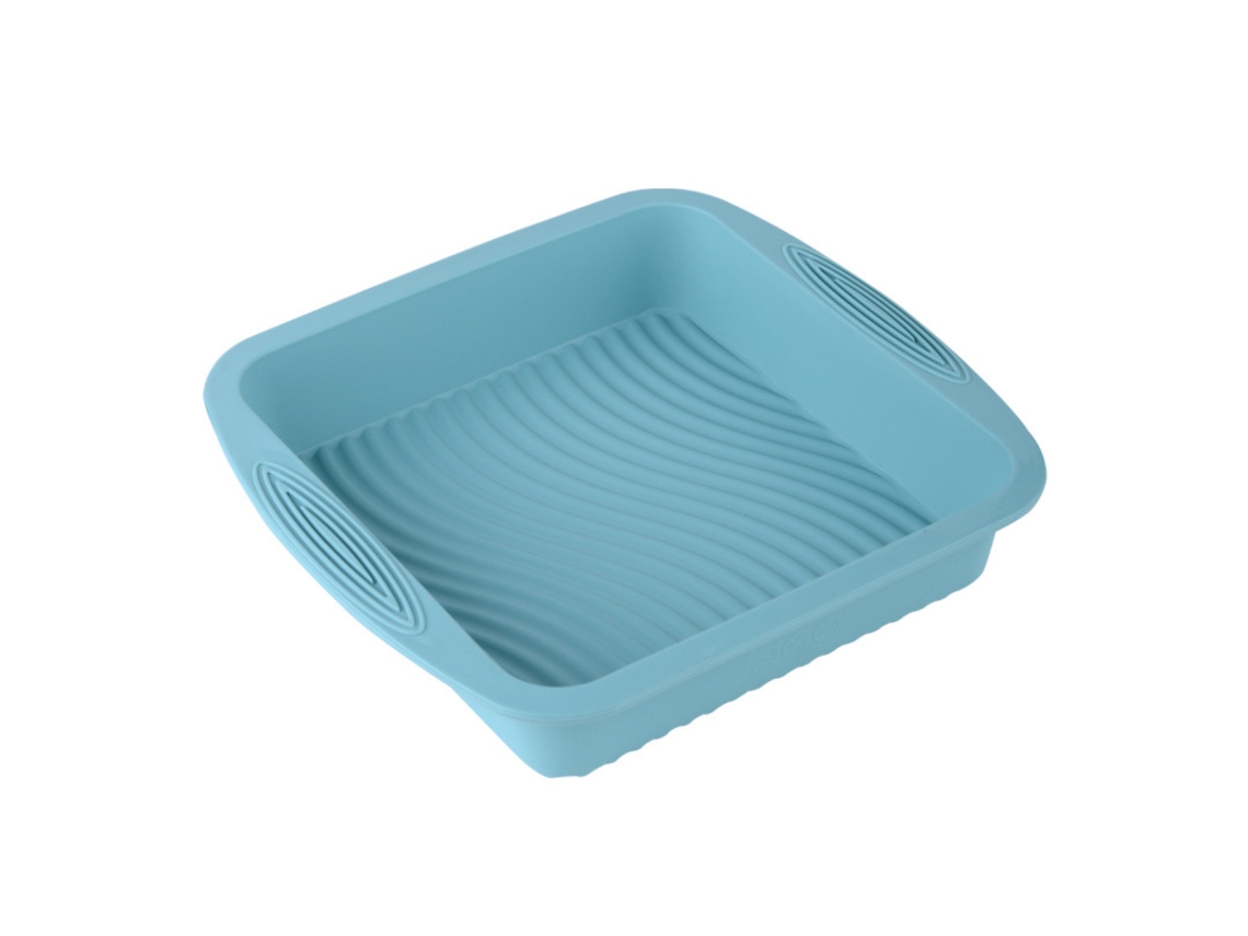 Molde Cuadrado De Silicona De Fácil Liberación Para Pasteles, Antiadherente, De Silicona De Grado Alimenticio Resistente Al Calor, Apto Para Congelado