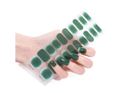 Pegatinas De Uñas De Gel Semicuradas, 20 Unidades Con Lima Y Alcohol. Requiere Lámpara Uv/led.
