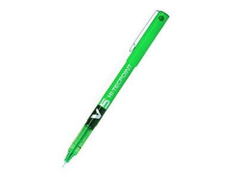 Pack 12 Bolígrafo Pilot V5 Verde Punta 0,5Mm