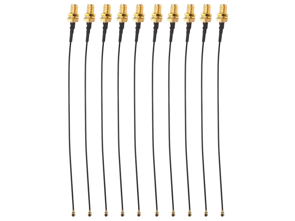 10 Cables Pigtail Rf Ipex Para Módulo De Reconocimiento Facial Smak U.fl De 15 Cm